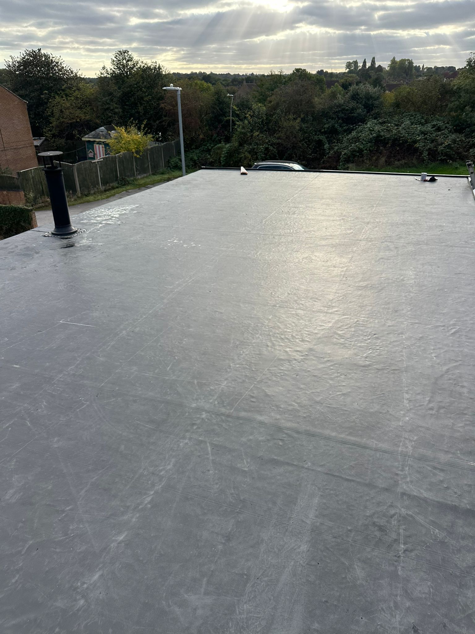Roof assessment with ladder on period property